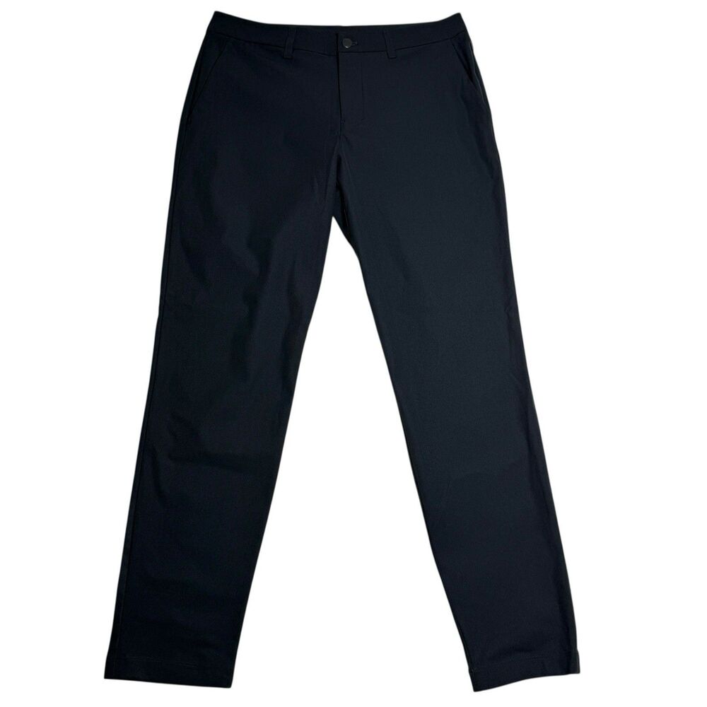 Lululemon Mens ABC Slim Fit Pants Size 33 Black Warpstream Commission